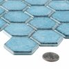 Andova Tiles Honoro- Hexite Honeycomb Glass 2 in. Hexagon Mosaic Wall & Floor Tile Andova Tiles